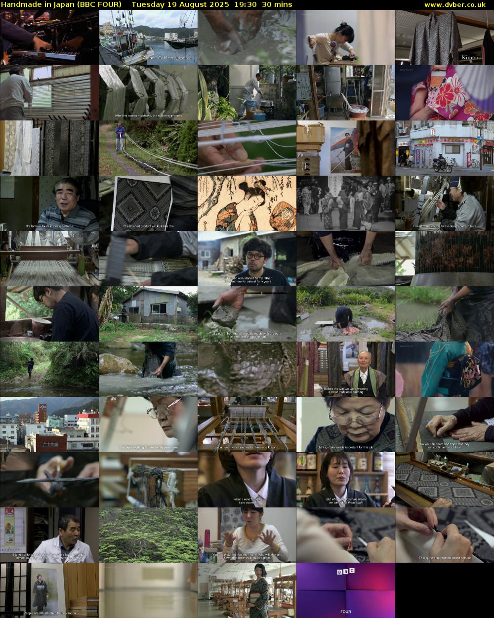 Handmade in Japan (BBC FOUR) Tuesday 19 August 2025 19:30 - 20:00