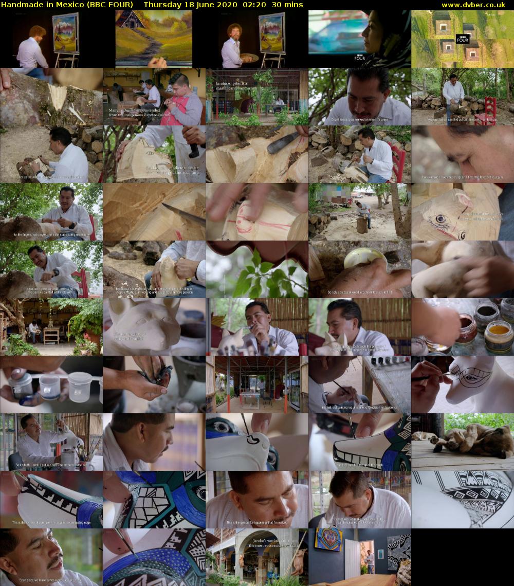 Handmade in Mexico (BBC FOUR) Thursday 18 June 2020 02:20 - 02:50