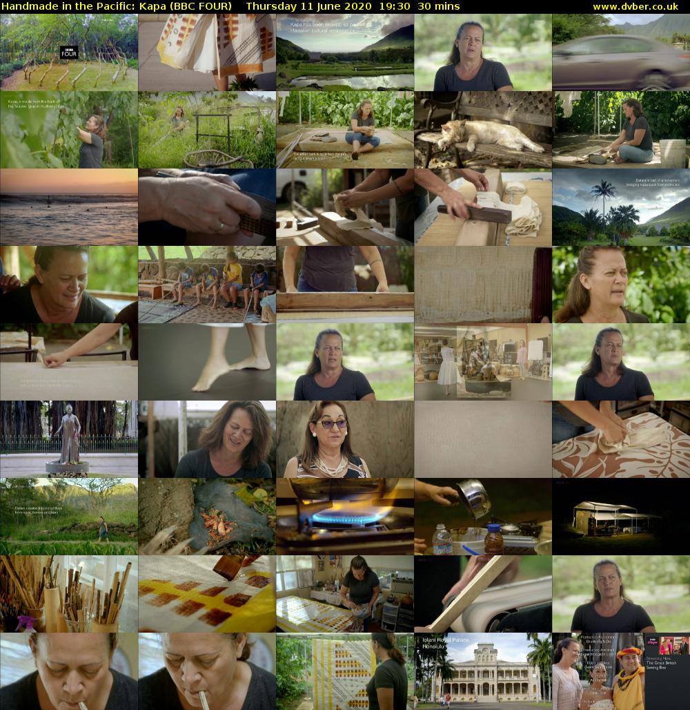 Handmade in the Pacific: Kapa (BBC FOUR) Thursday 11 June 2020 19:30 - 20:00