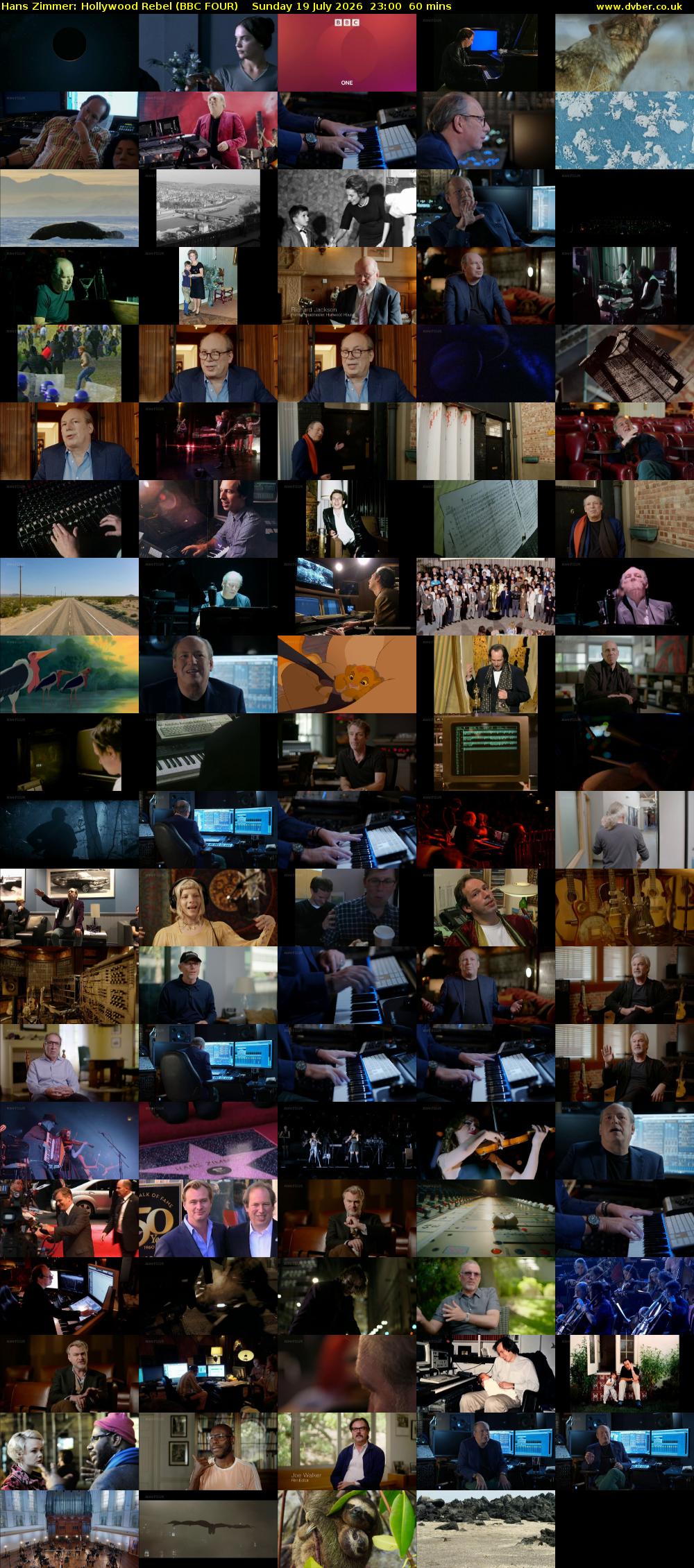 Hans Zimmer: Hollywood Rebel (BBC FOUR) Sunday 19 July 2026 23:00 - 00:00