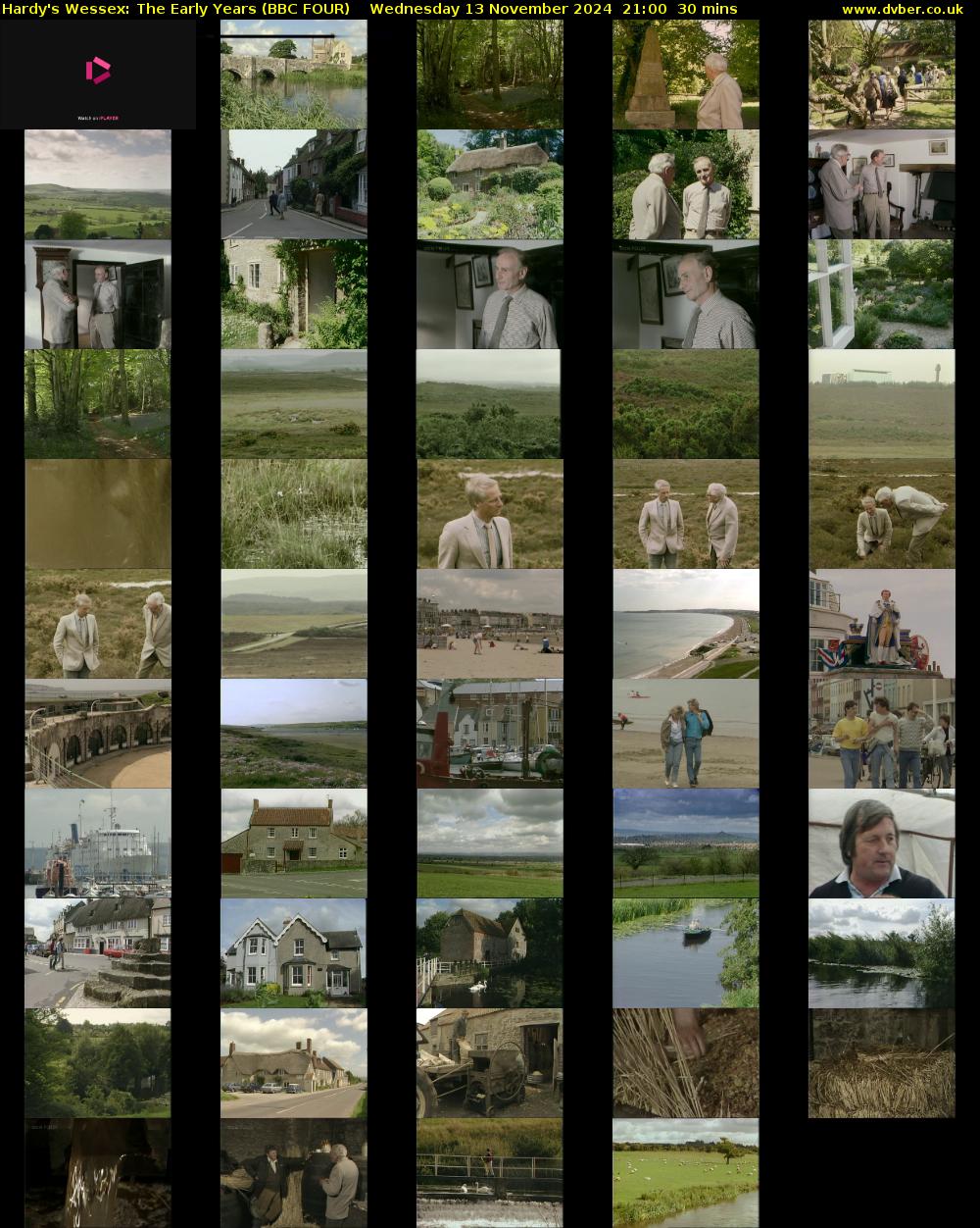 Hardy's Wessex: The Early Years (BBC FOUR) Wednesday 13 November 2024 21:00 - 21:30