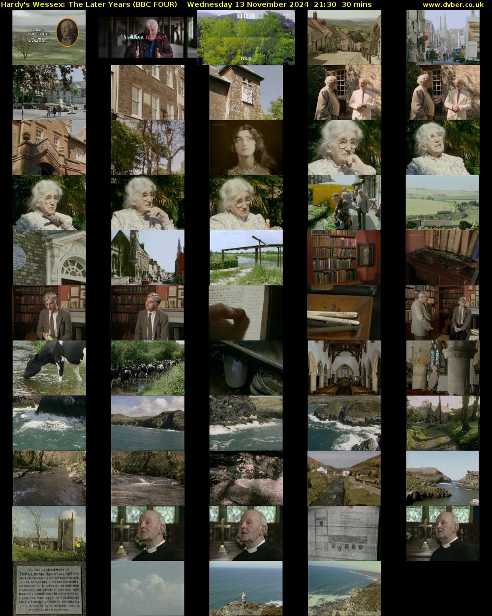 Hardy's Wessex: The Later Years (BBC FOUR) Wednesday 13 November 2024 21:30 - 22:00