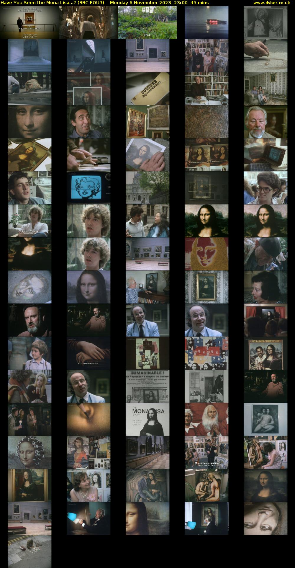Have You Seen the Mona Lisa...? (BBC FOUR) Monday 6 November 2023 23:00 - 23:45
