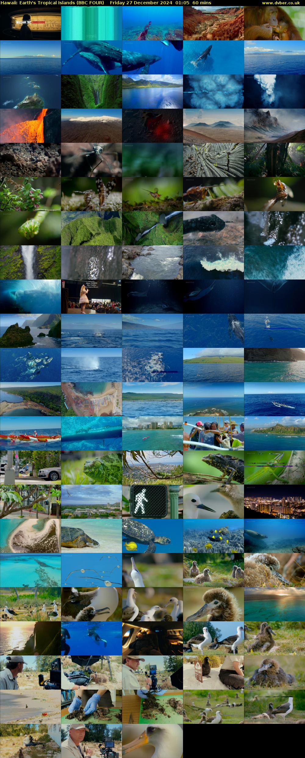 Hawaii: Earth's Tropical Islands (BBC FOUR) Friday 27 December 2024 01:05 - 02:05