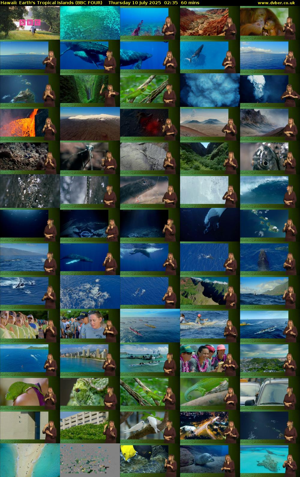 Hawaii: Earth's Tropical Islands (BBC FOUR) Thursday 10 July 2025 02:35 - 03:35