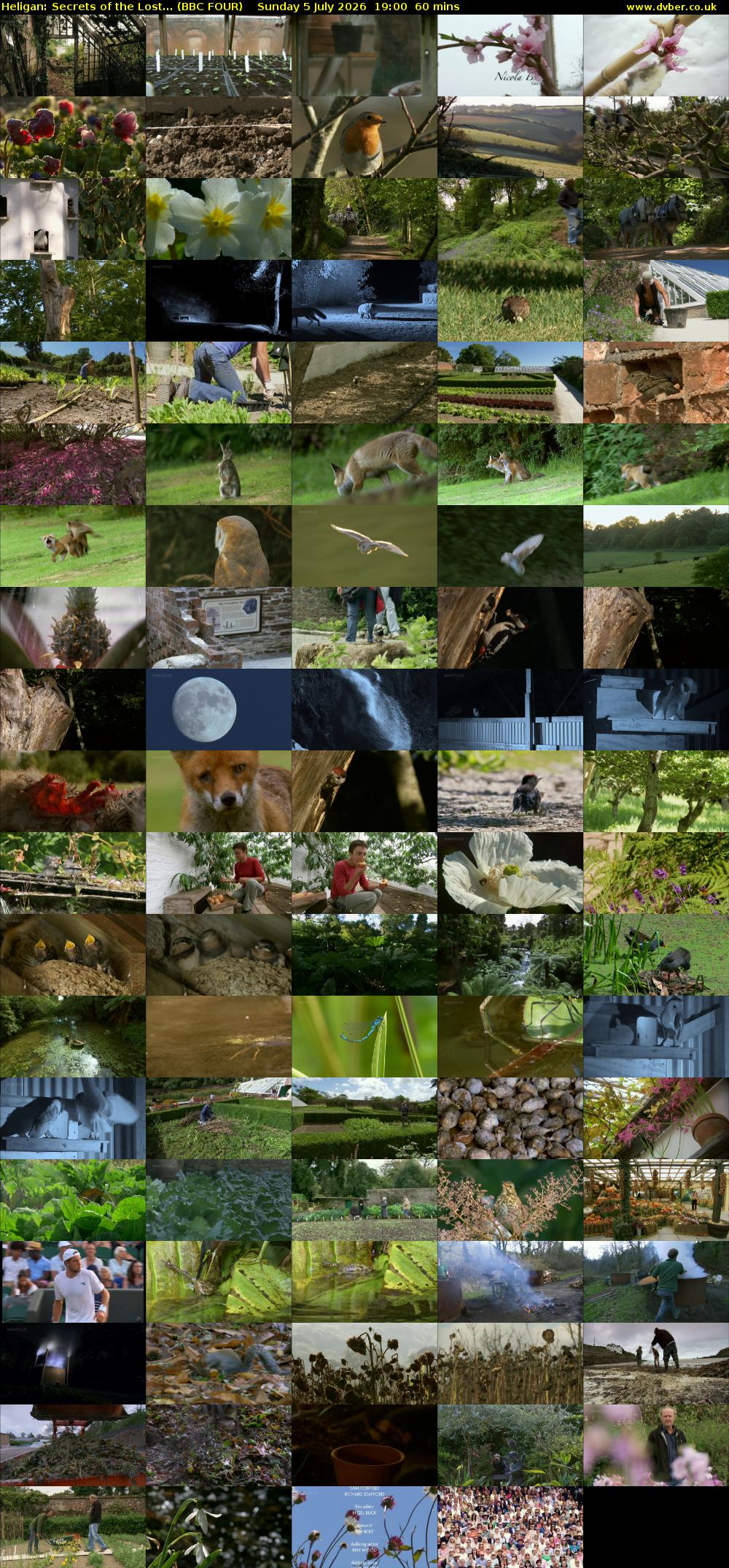 Heligan: Secrets of the Lost... (BBC FOUR) Sunday 5 July 2026 19:00 - 20:00