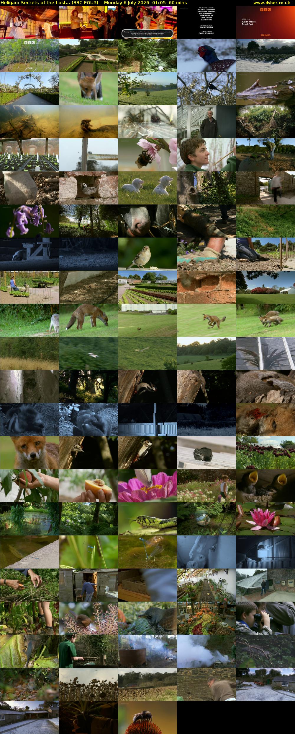 Heligan: Secrets of the Lost... (BBC FOUR) Monday 6 July 2026 01:05 - 02:05