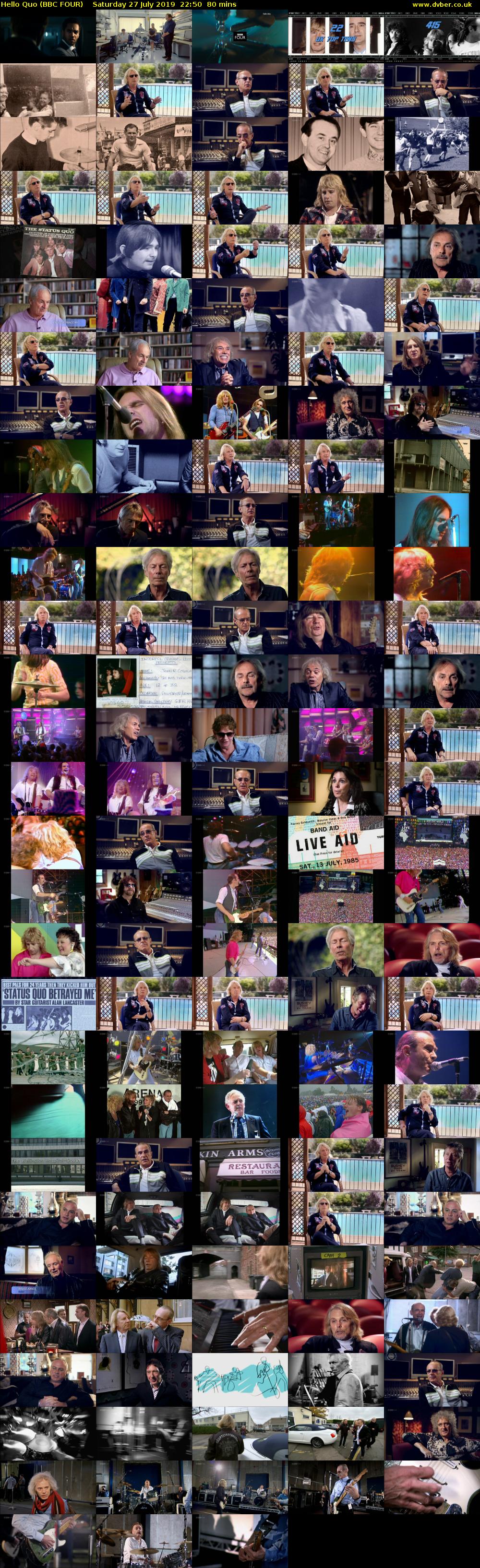 Hello Quo (BBC FOUR) Saturday 27 July 2019 22:50 - 00:10