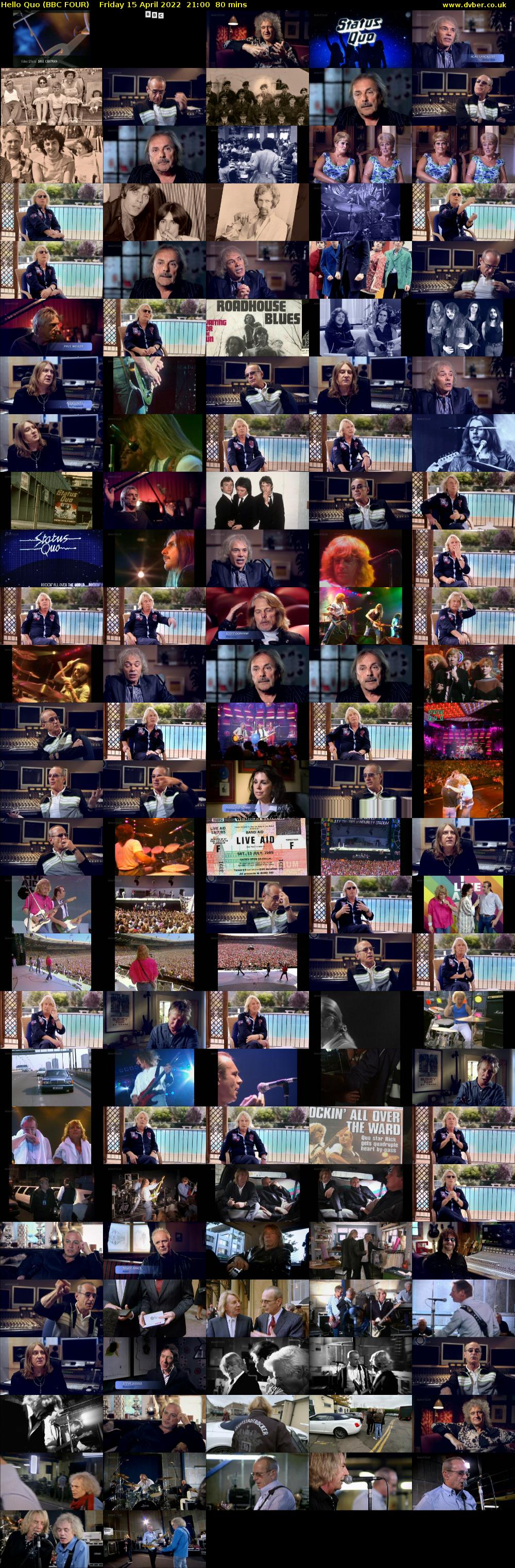 Hello Quo (BBC FOUR) Friday 15 April 2022 21:00 - 22:20