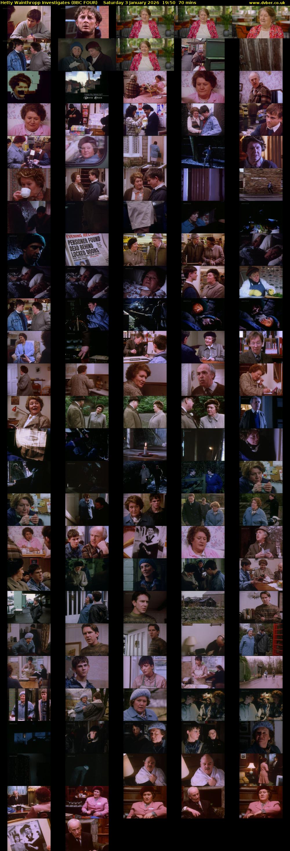 Hetty Wainthropp Investigates (BBC FOUR) Saturday 3 January 2026 19:50 - 21:00