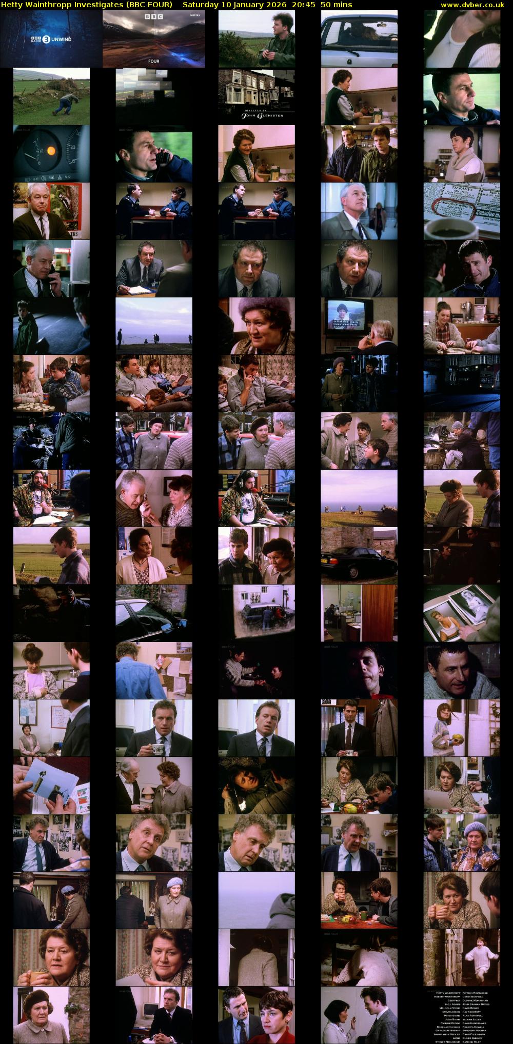 Hetty Wainthropp Investigates (BBC FOUR) Saturday 10 January 2026 20:45 - 21:35