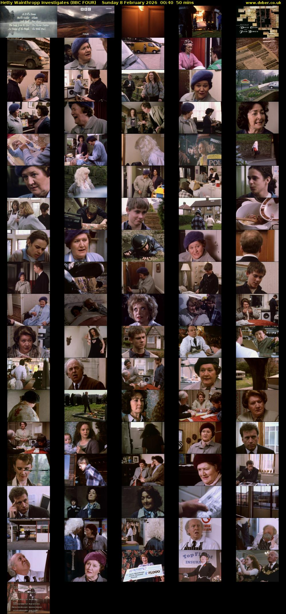 Hetty Wainthropp Investigates (BBC FOUR) Sunday 8 February 2026 00:40 - 01:30