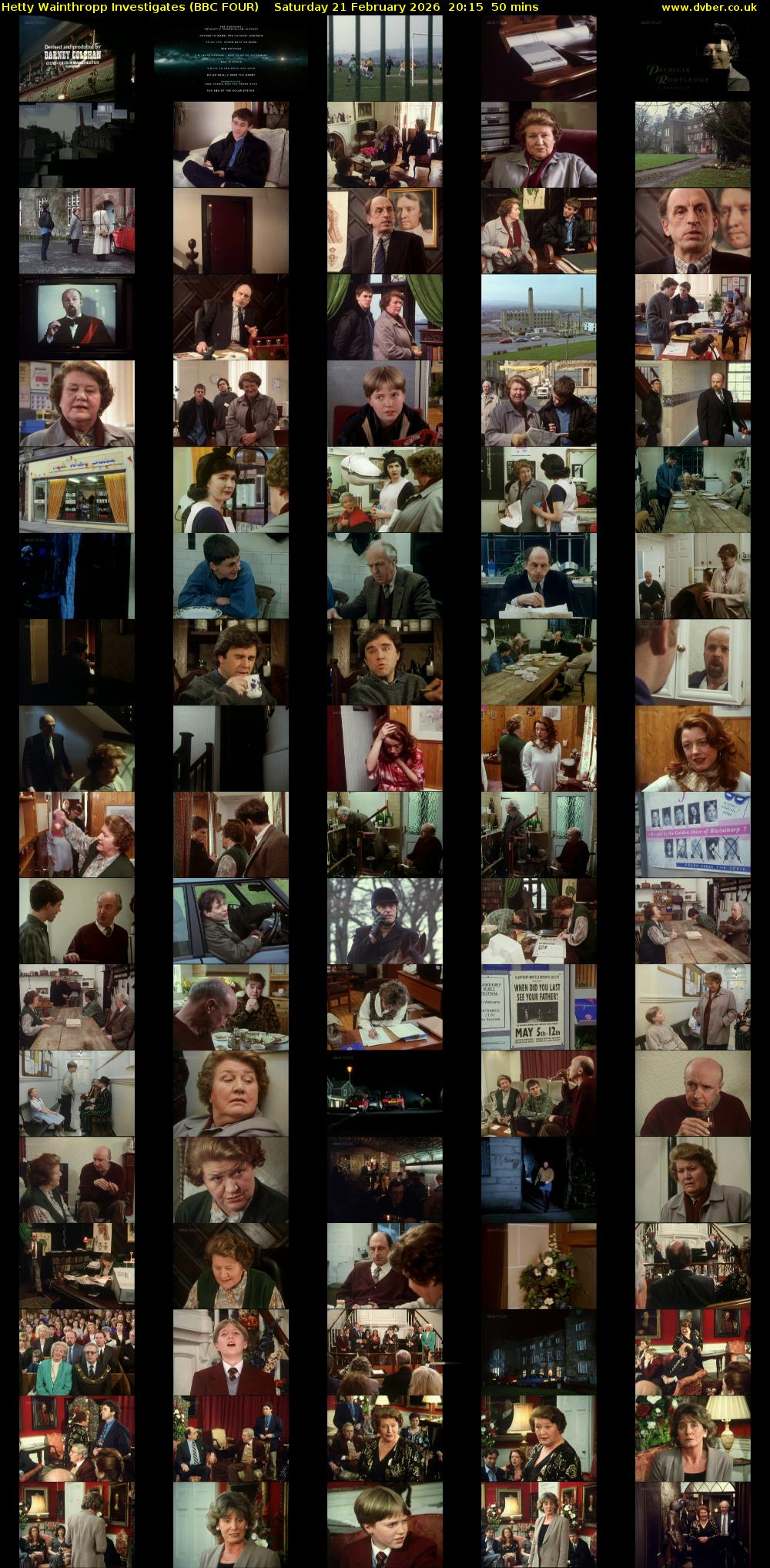 Hetty Wainthropp Investigates (BBC FOUR) Saturday 21 February 2026 20:15 - 21:05