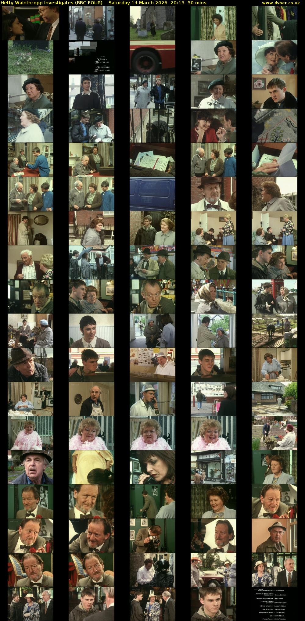 Hetty Wainthropp Investigates (BBC FOUR) Saturday 14 March 2026 20:15 - 21:05