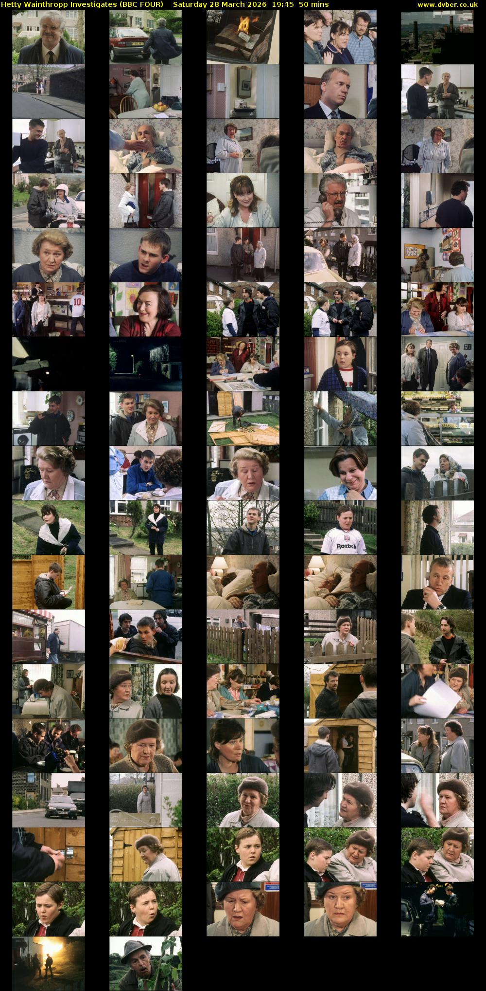 Hetty Wainthropp Investigates (BBC FOUR) Saturday 28 March 2026 19:45 - 20:35