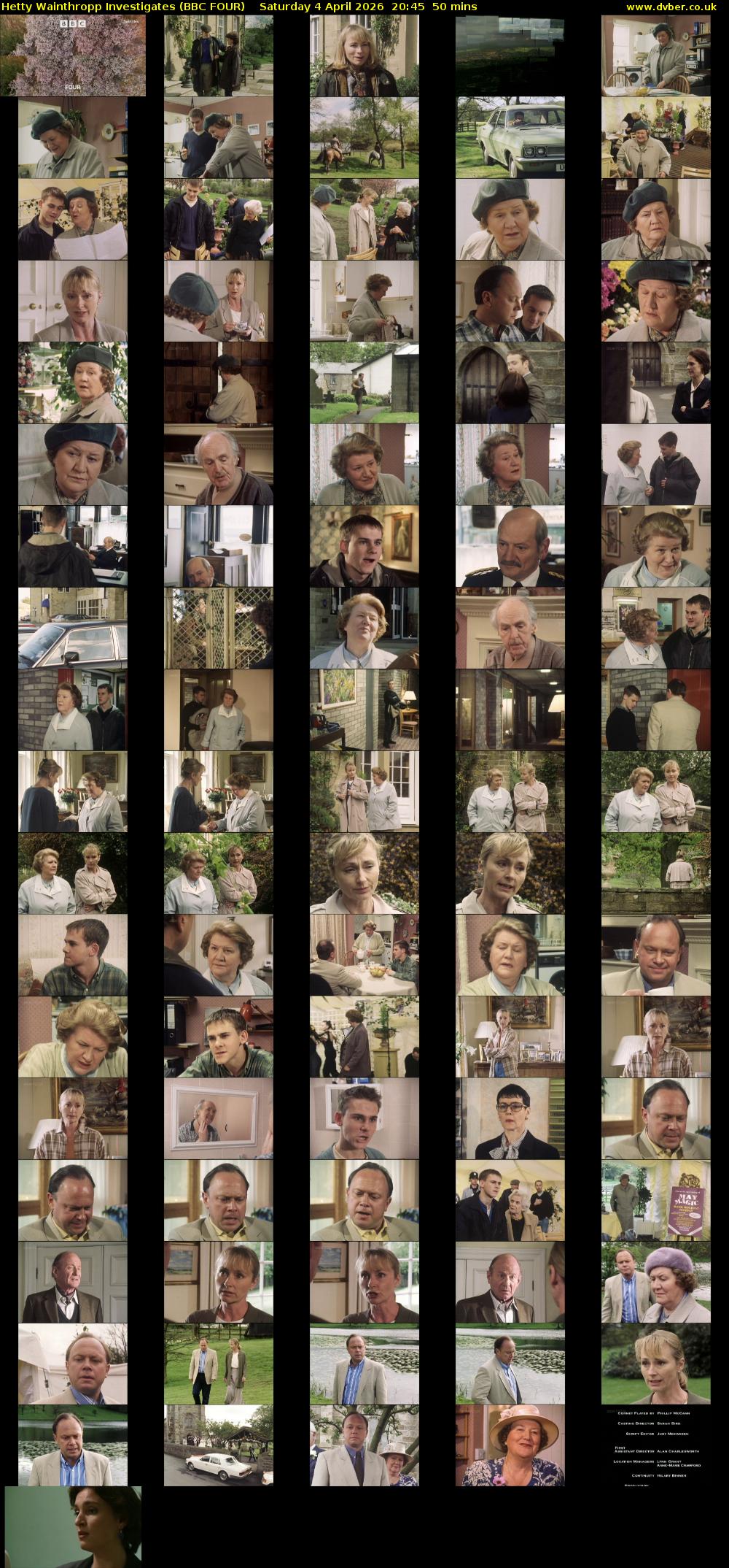 Hetty Wainthropp Investigates (BBC FOUR) Saturday 4 April 2026 20:45 - 21:35