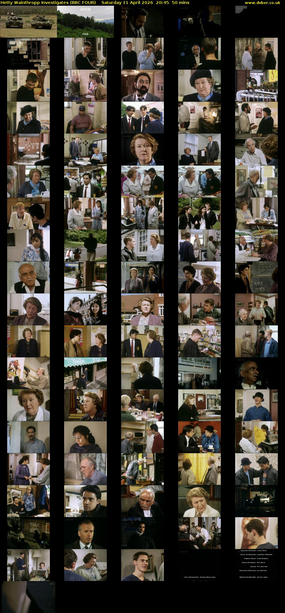 Hetty Wainthropp Investigates (BBC FOUR) Saturday 11 April 2026 20:45 - 21:35