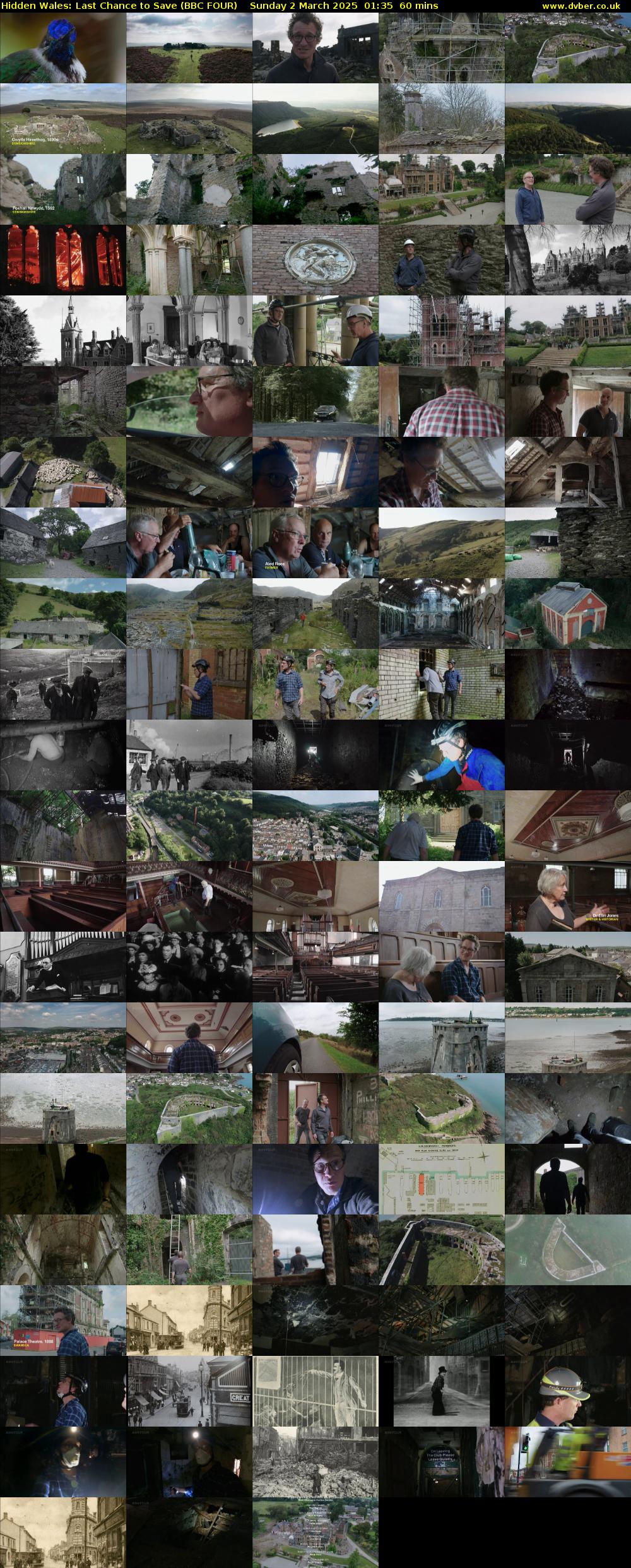 Hidden Wales: Last Chance to Save (BBC FOUR) Sunday 2 March 2025 01:35 - 02:35