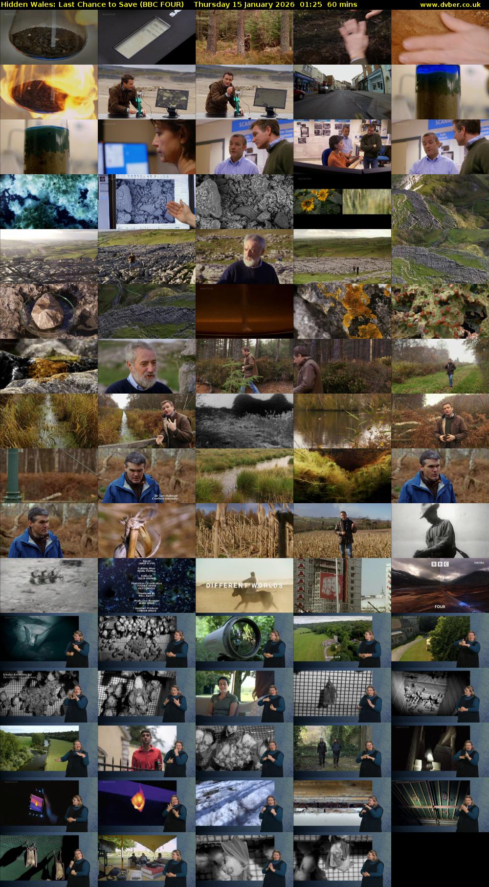 Hidden Wales: Last Chance to Save (BBC FOUR) Thursday 15 January 2026 01:25 - 02:25
