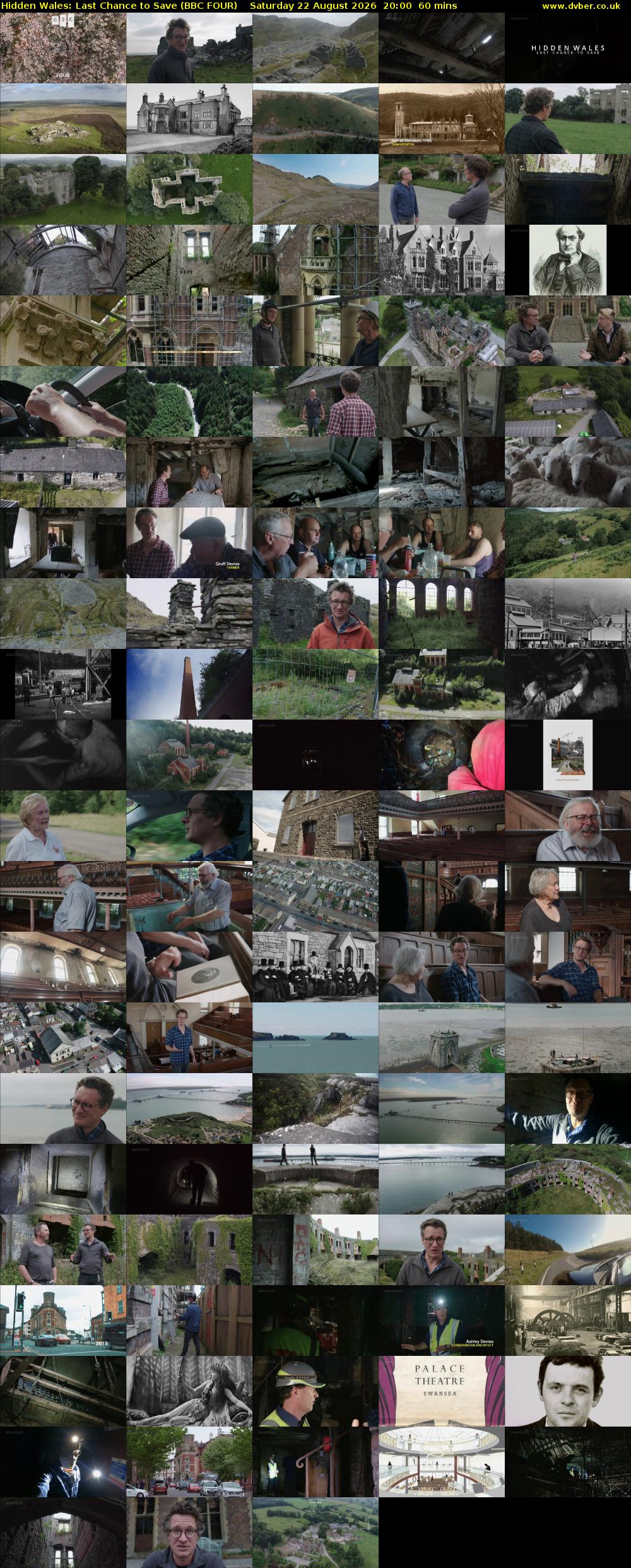 Hidden Wales: Last Chance to Save (BBC FOUR) Saturday 22 August 2026 20:00 - 21:00