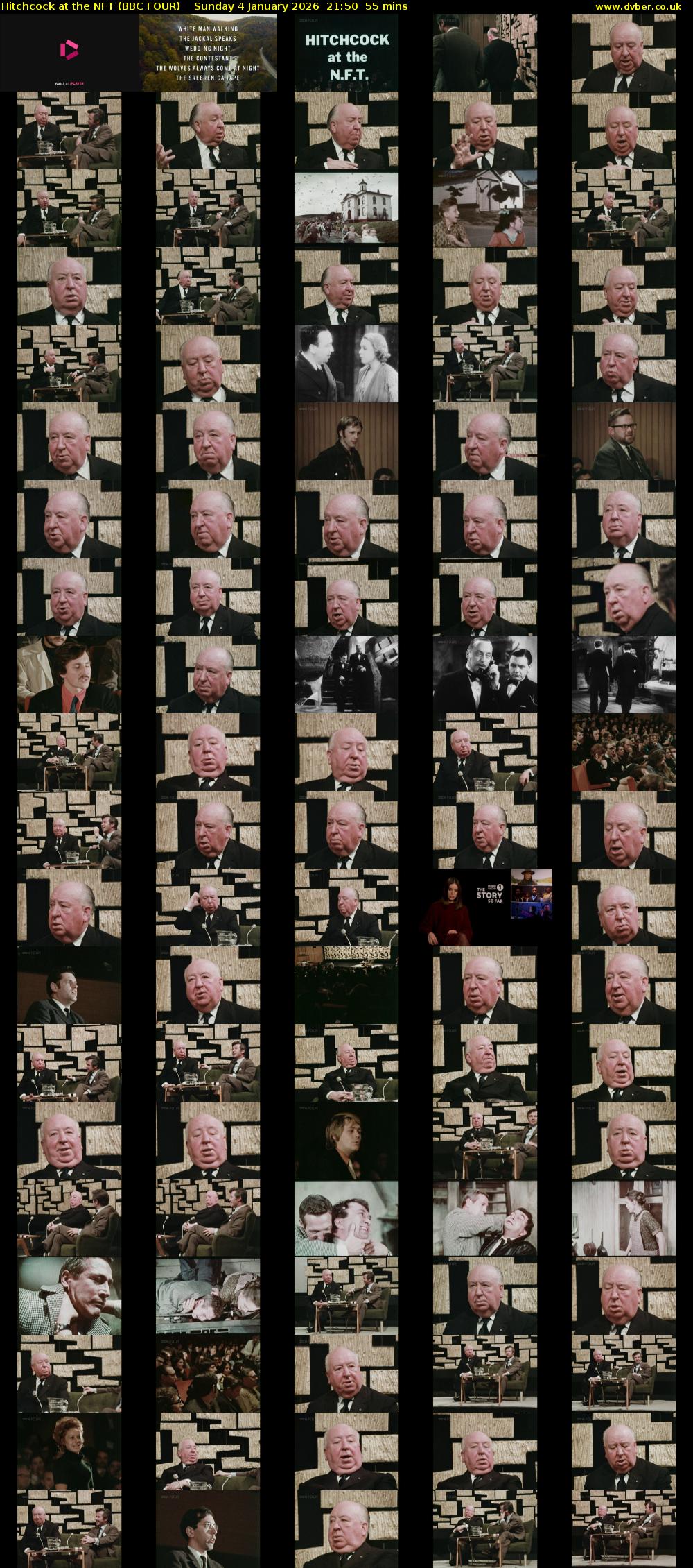 Hitchcock at the NFT (BBC FOUR) Sunday 4 January 2026 21:50 - 22:45