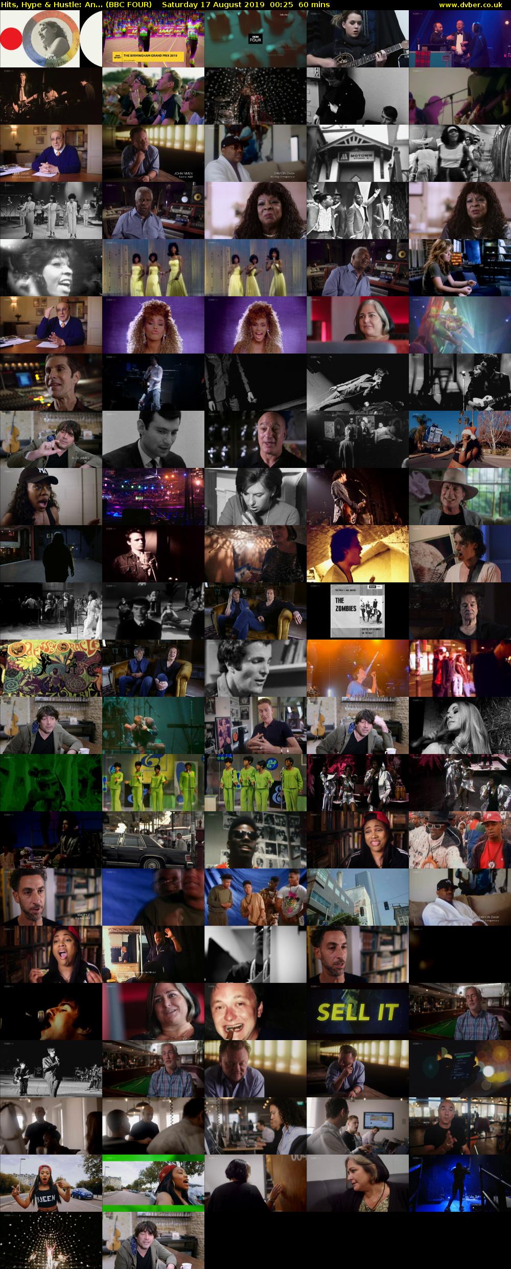Hits, Hype & Hustle: An... (BBC FOUR) Saturday 17 August 2019 00:25 - 01:25
