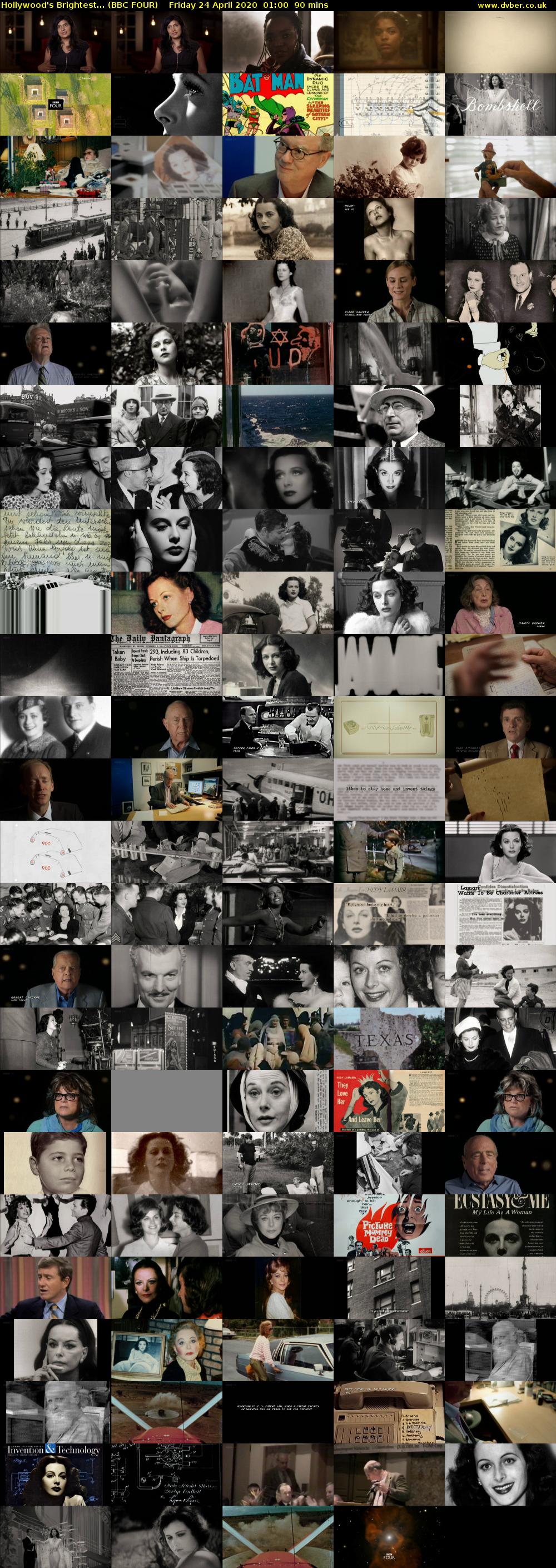 Hollywood's Brightest... (BBC FOUR) Friday 24 April 2020 01:00 - 02:30