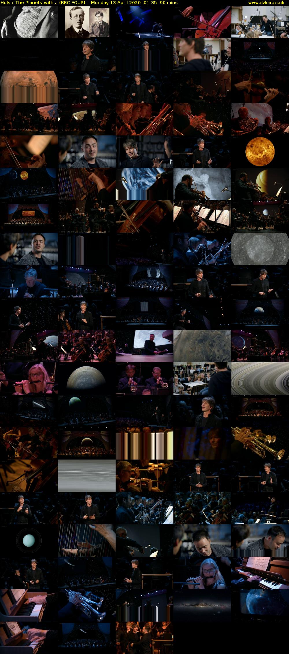 Holst: The Planets with... (BBC FOUR) Monday 13 April 2020 01:35 - 03:05