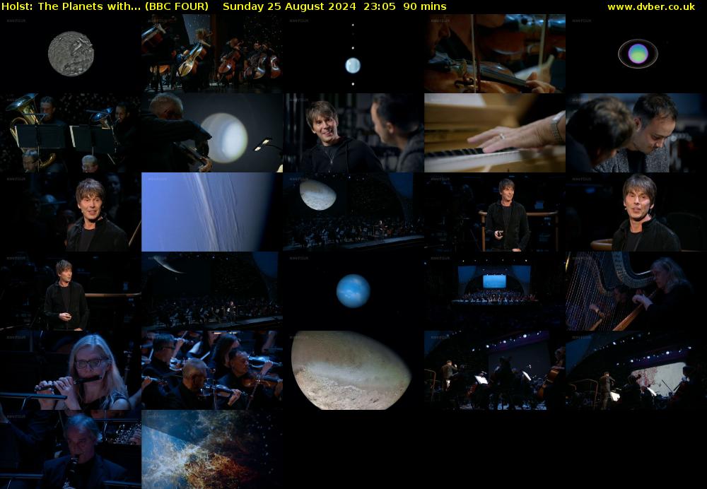 Holst: The Planets with... (BBC FOUR) Sunday 25 August 2024 23:05 - 00:35