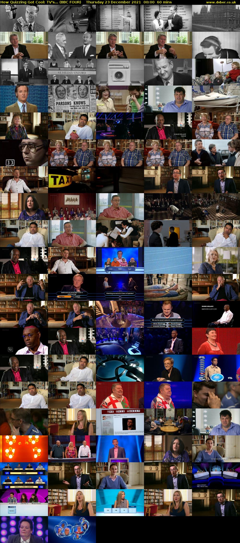 How Quizzing Got Cool: TV's... (BBC FOUR) Thursday 23 December 2021 00:00 - 01:00