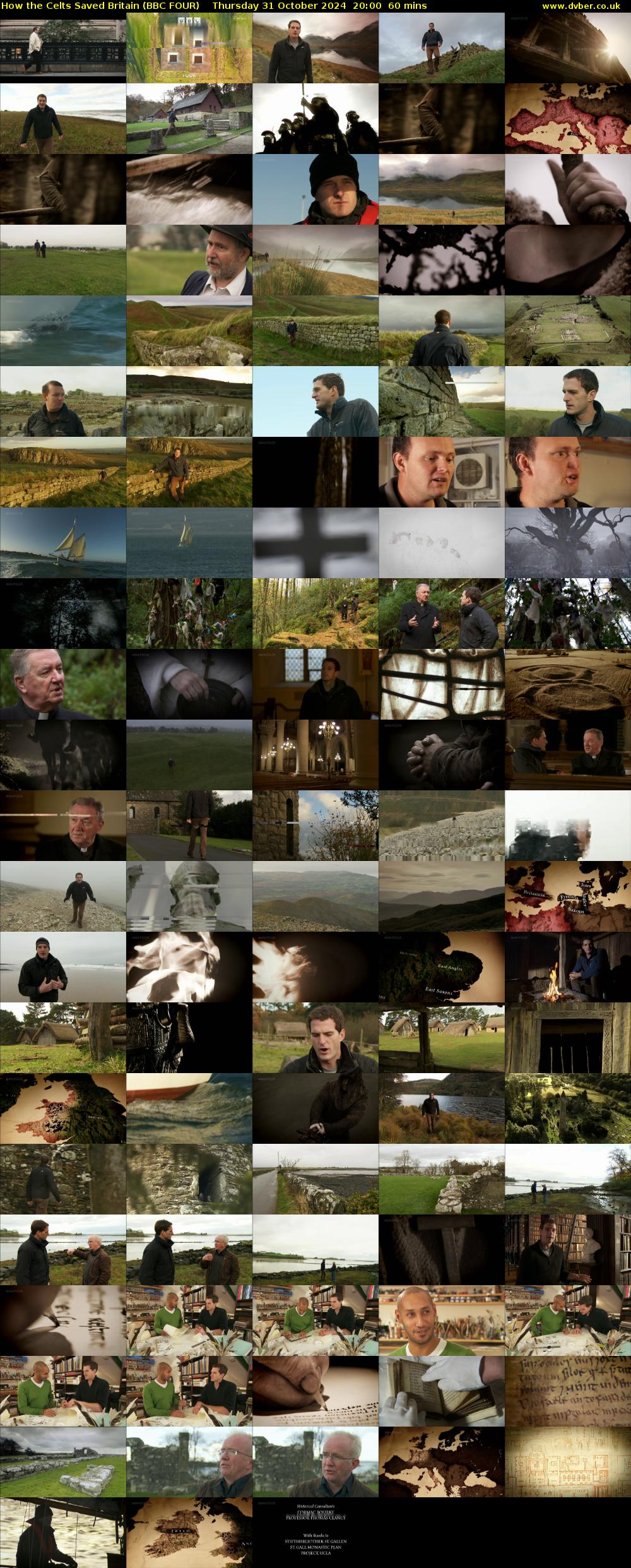 How the Celts Saved Britain (BBC FOUR) Thursday 31 October 2024 20:00 - 21:00