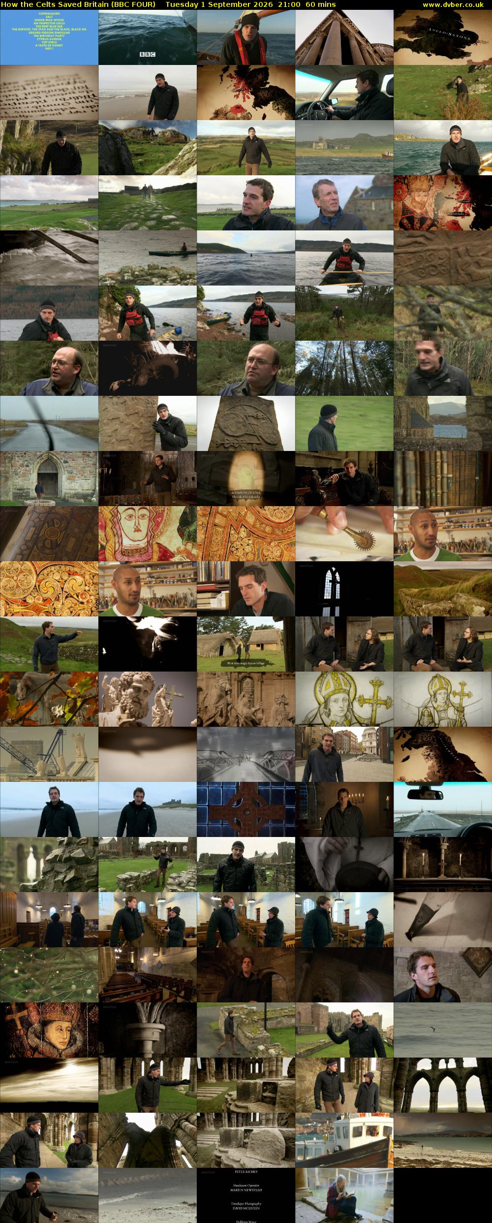 How the Celts Saved Britain (BBC FOUR) Tuesday 1 September 2026 21:00 - 22:00