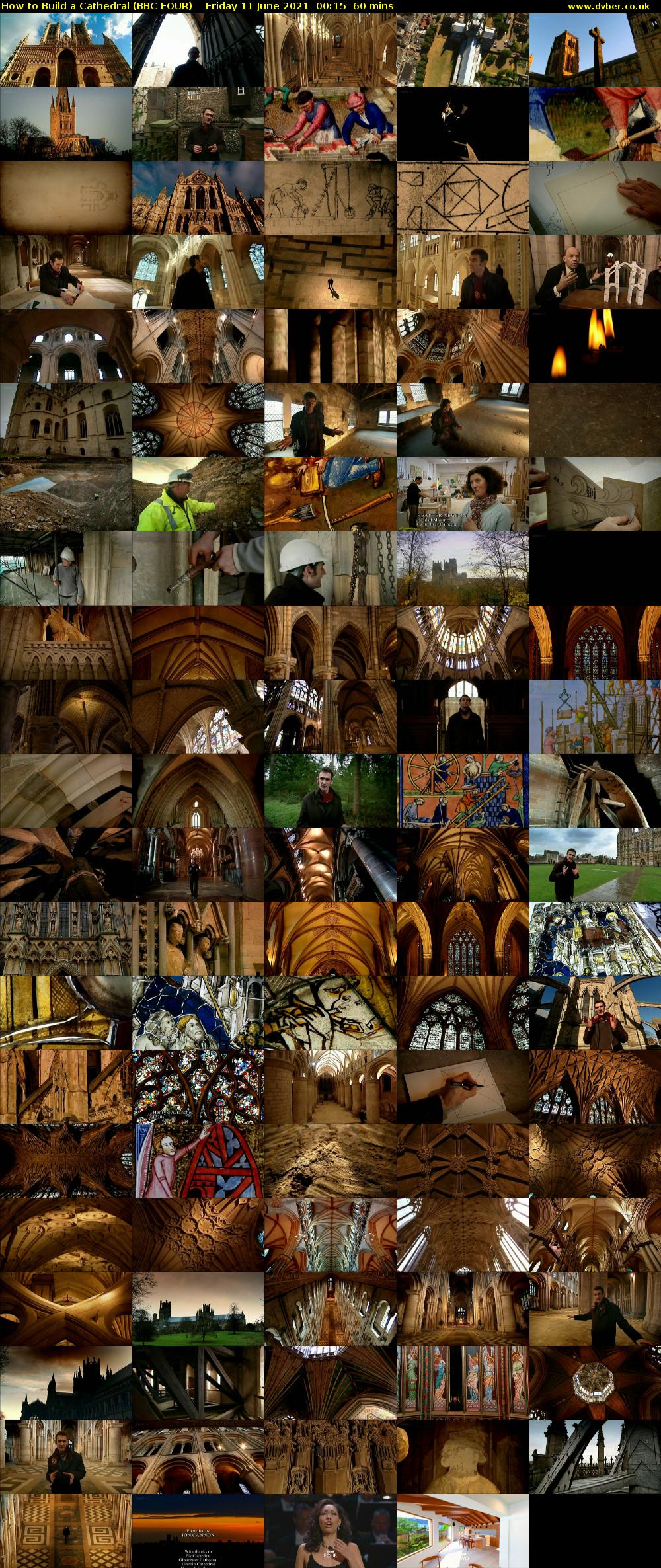 How to Build a Cathedral (BBC FOUR) Friday 11 June 2021 00:15 - 01:15