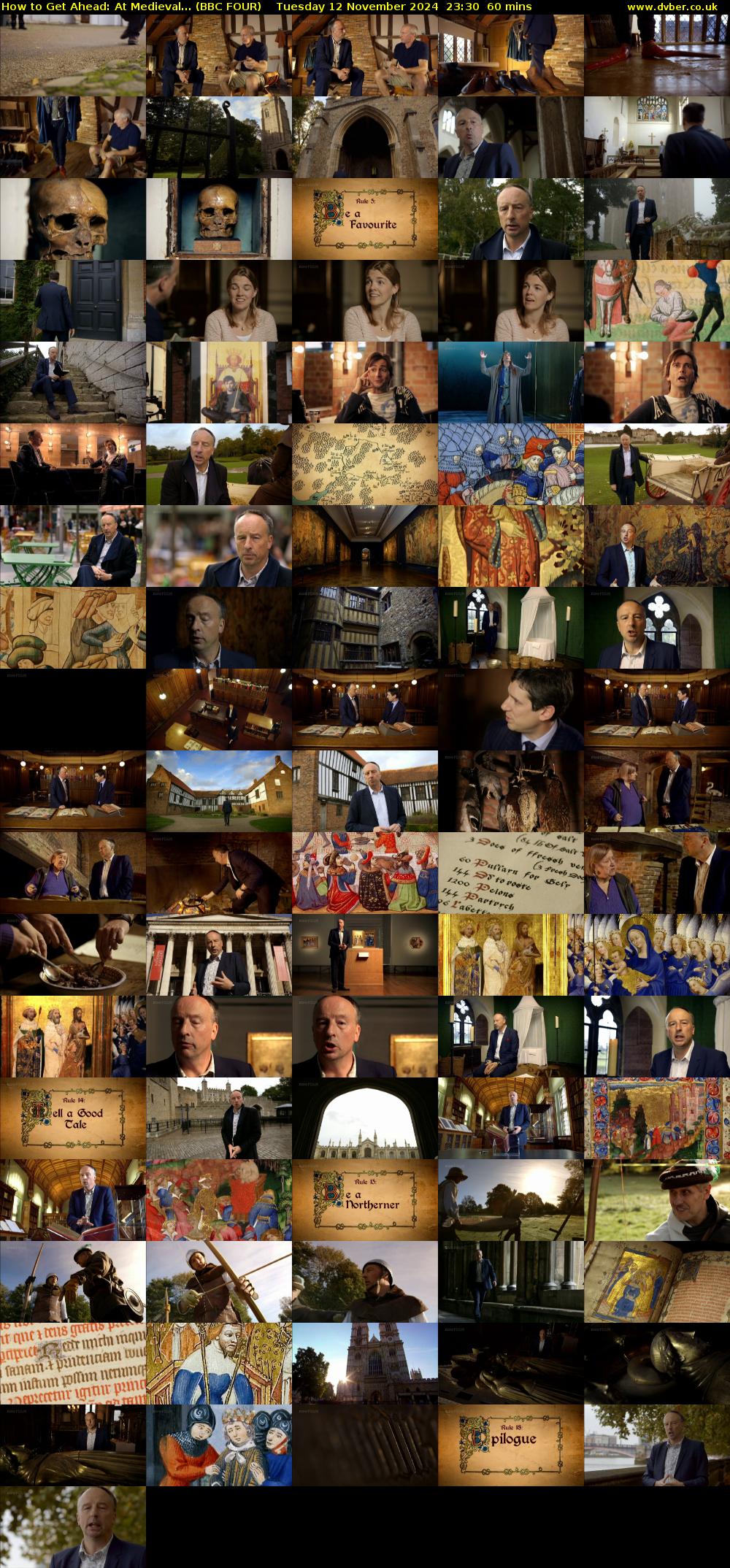 How to Get Ahead: At Medieval... (BBC FOUR) Tuesday 12 November 2024 23:30 - 00:30
