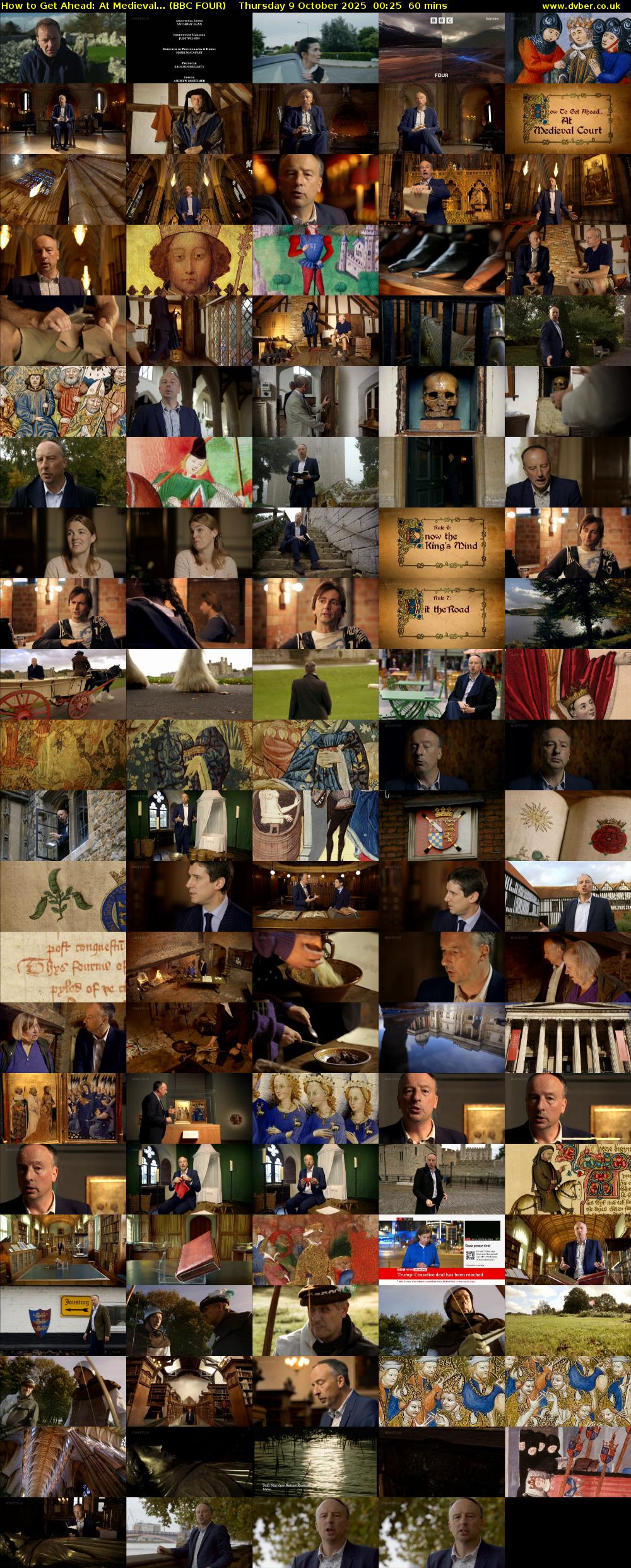How to Get Ahead: At Medieval... (BBC FOUR) Thursday 9 October 2025 00:25 - 01:25
