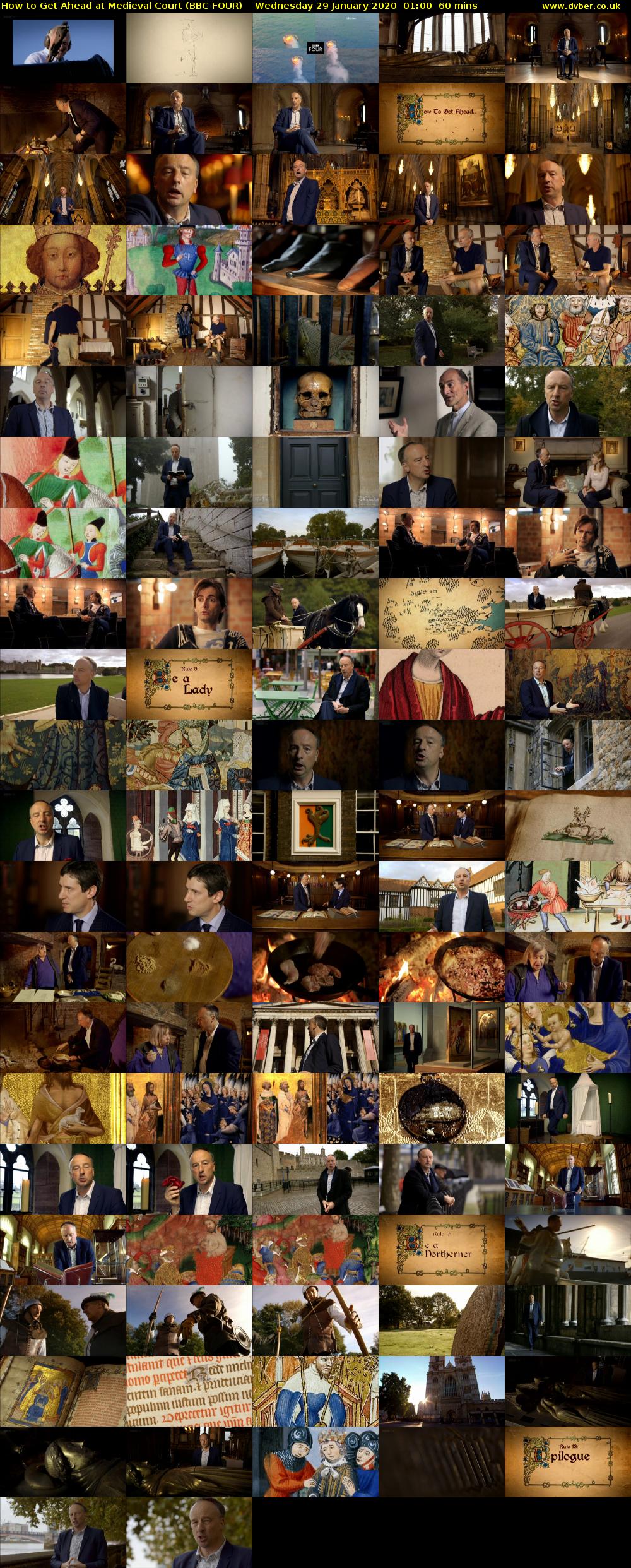 How to Get Ahead at Medieval Court (BBC FOUR) Wednesday 29 January 2020 01:00 - 02:00