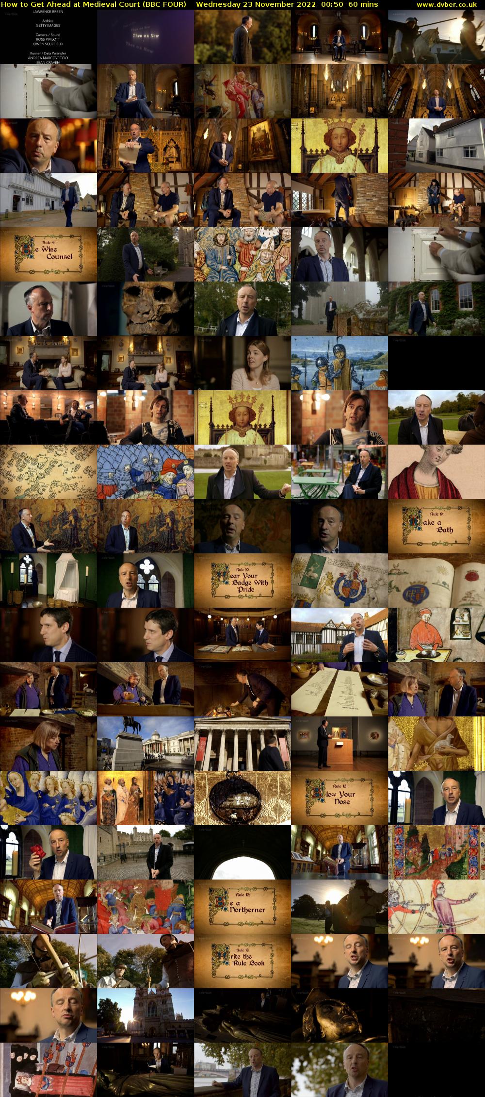 How to Get Ahead at Medieval Court (BBC FOUR) Wednesday 23 November 2022 00:50 - 01:50