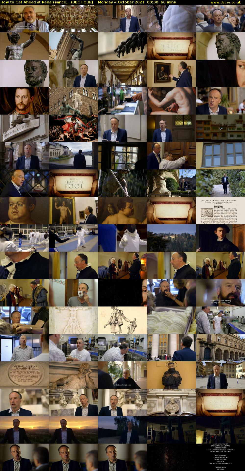 How to Get Ahead at Renaissance... (BBC FOUR) Monday 4 October 2021 00:00 - 01:00
