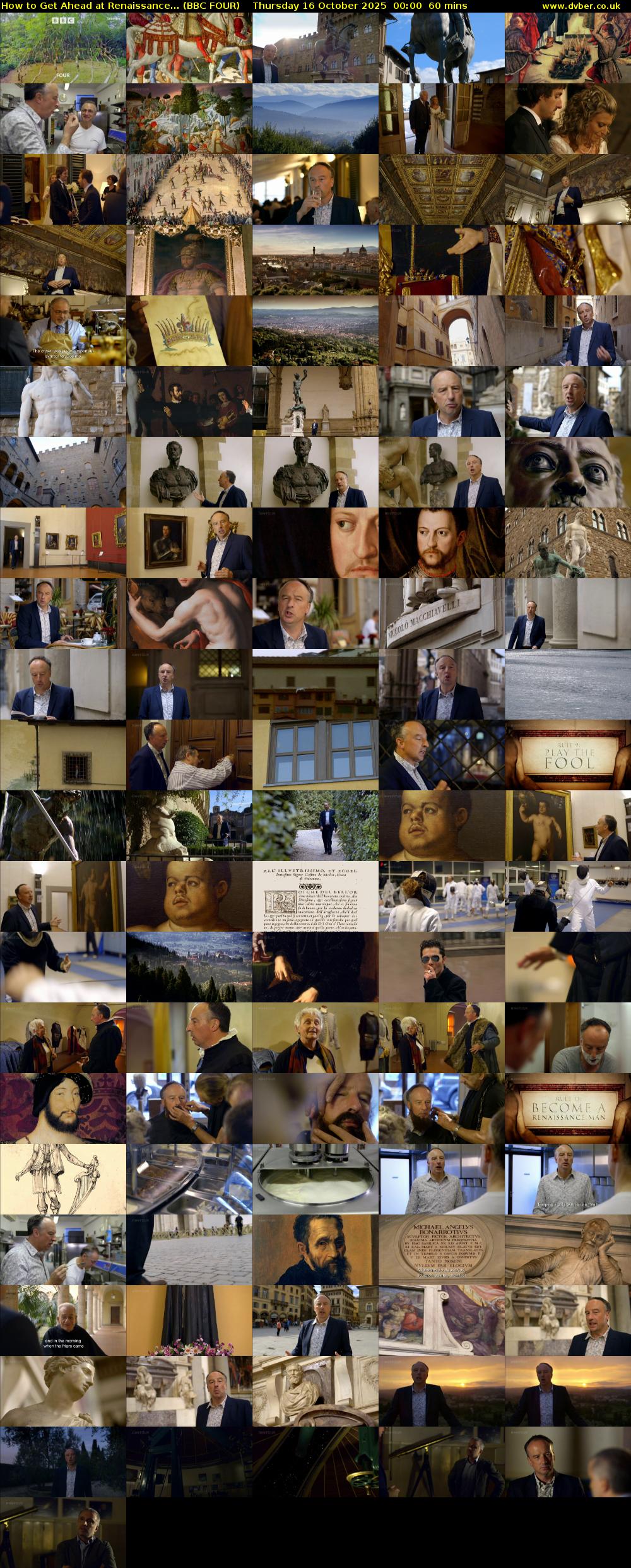 How to Get Ahead at Renaissance... (BBC FOUR) Thursday 16 October 2025 00:00 - 01:00