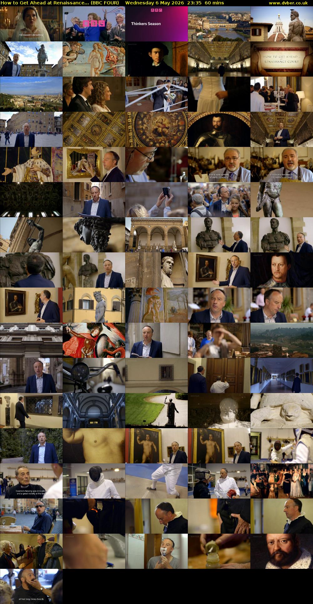 How to Get Ahead at Renaissance... (BBC FOUR) Wednesday 6 May 2026 23:35 - 00:35