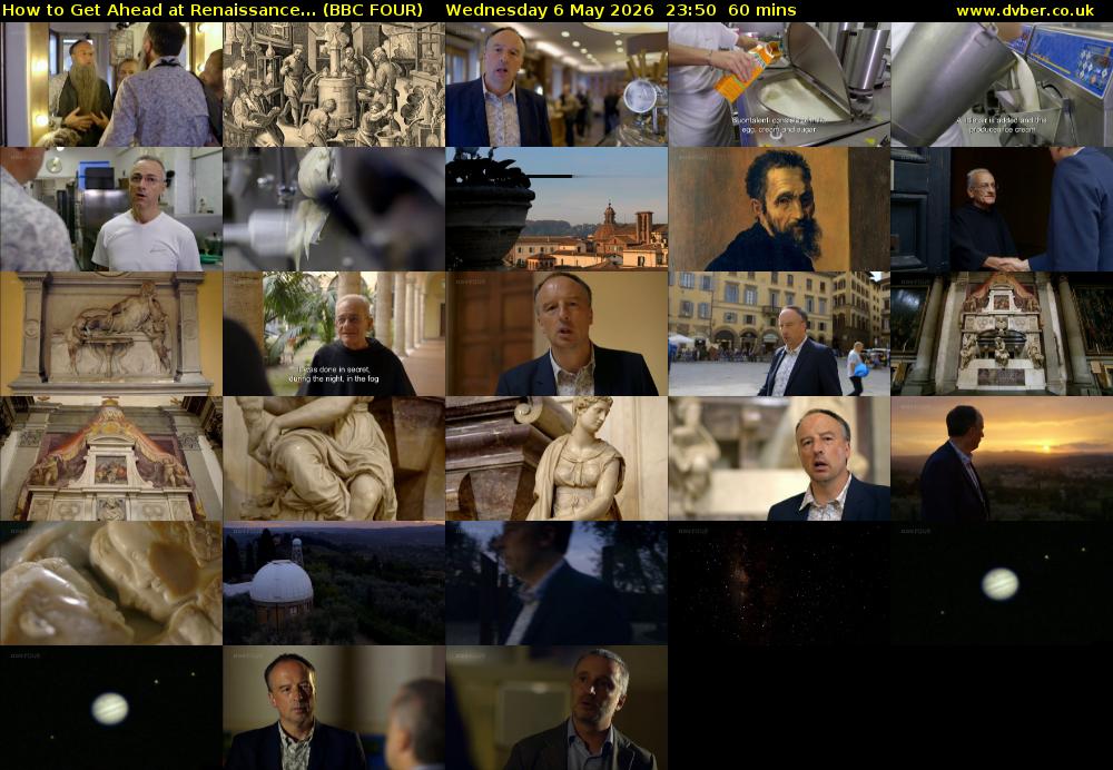 How to Get Ahead at Renaissance... (BBC FOUR) Wednesday 6 May 2026 23:50 - 00:50