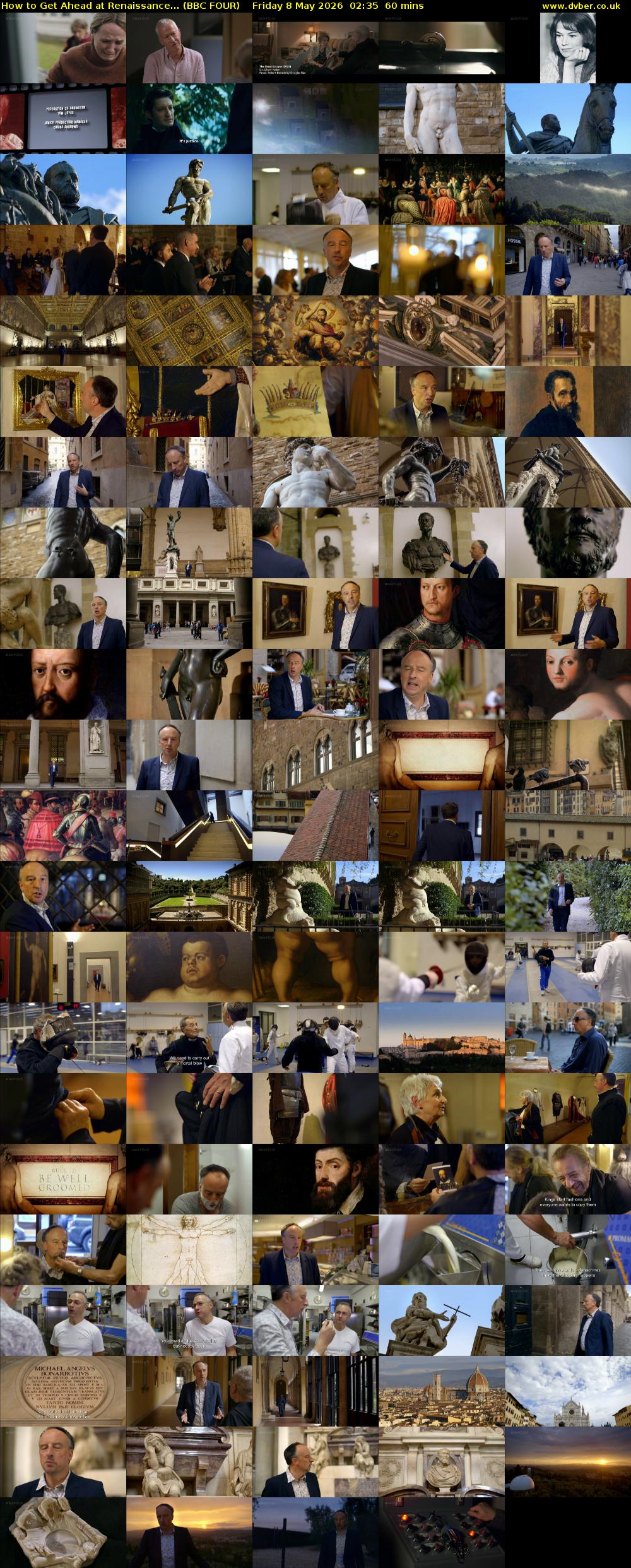 How to Get Ahead at Renaissance... (BBC FOUR) Friday 8 May 2026 02:35 - 03:35