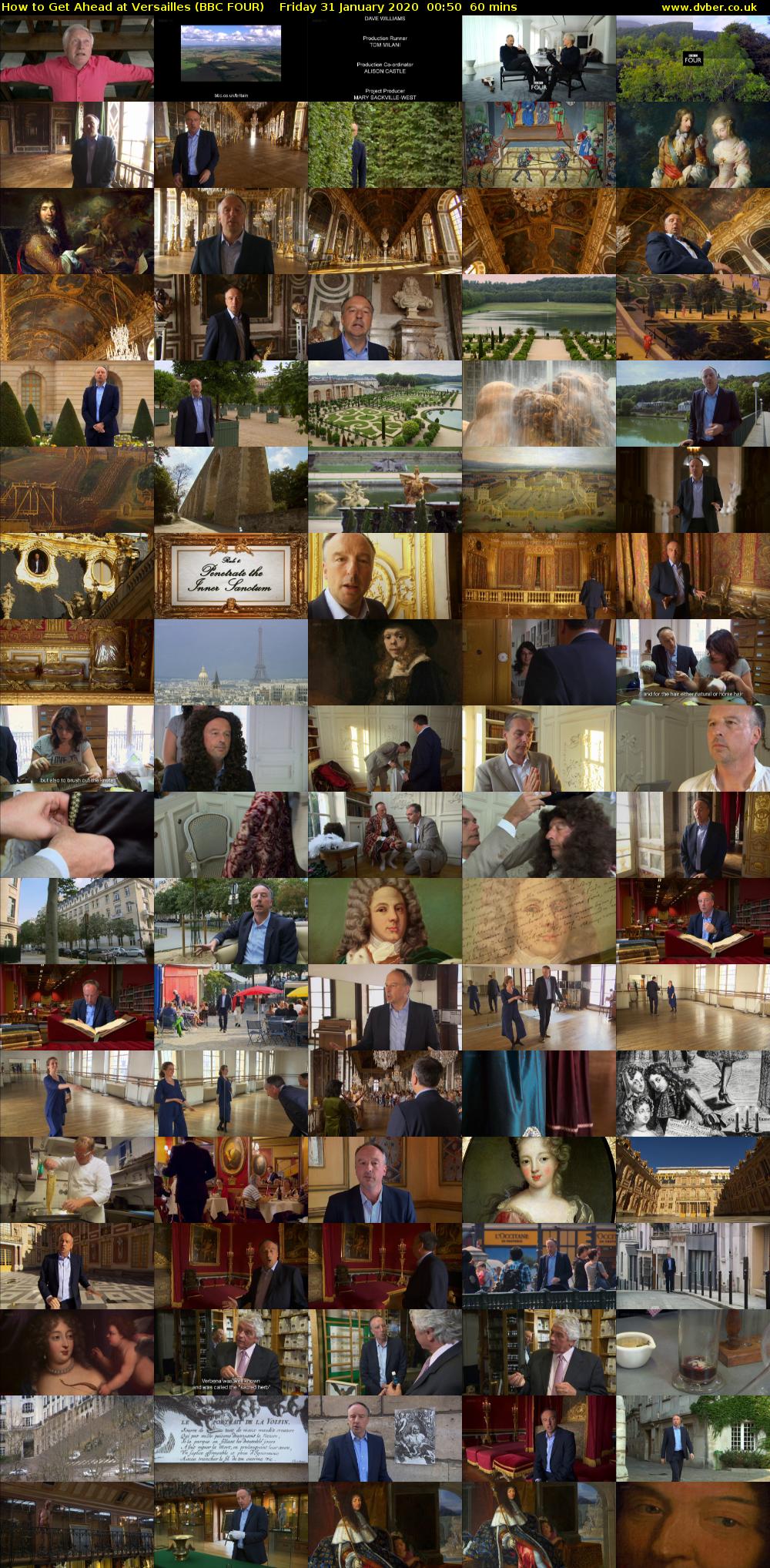 How to Get Ahead at Versailles (BBC FOUR) Friday 31 January 2020 00:50 - 01:50