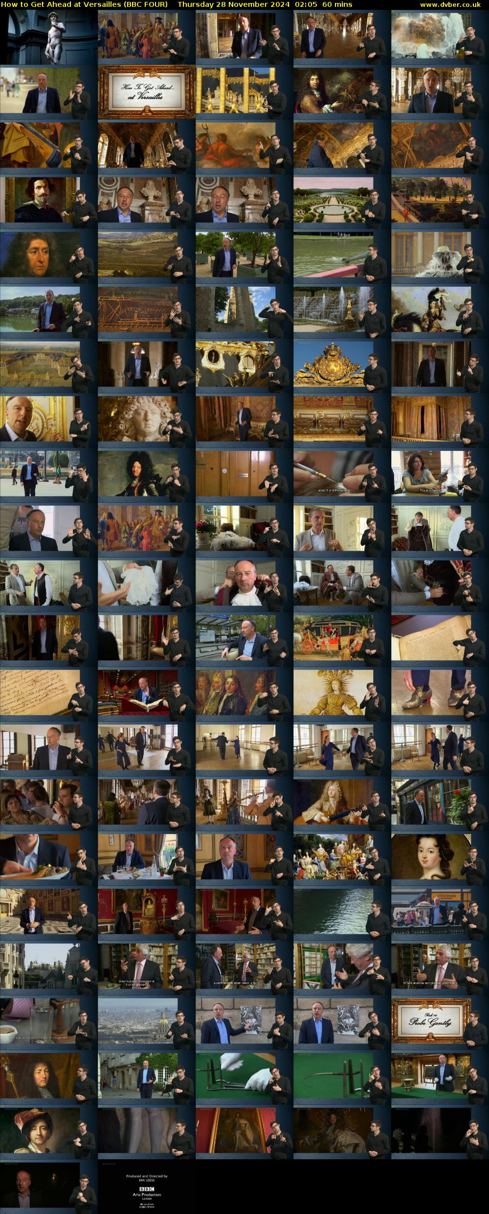 How to Get Ahead at Versailles (BBC FOUR) Thursday 28 November 2024 02:05 - 03:05