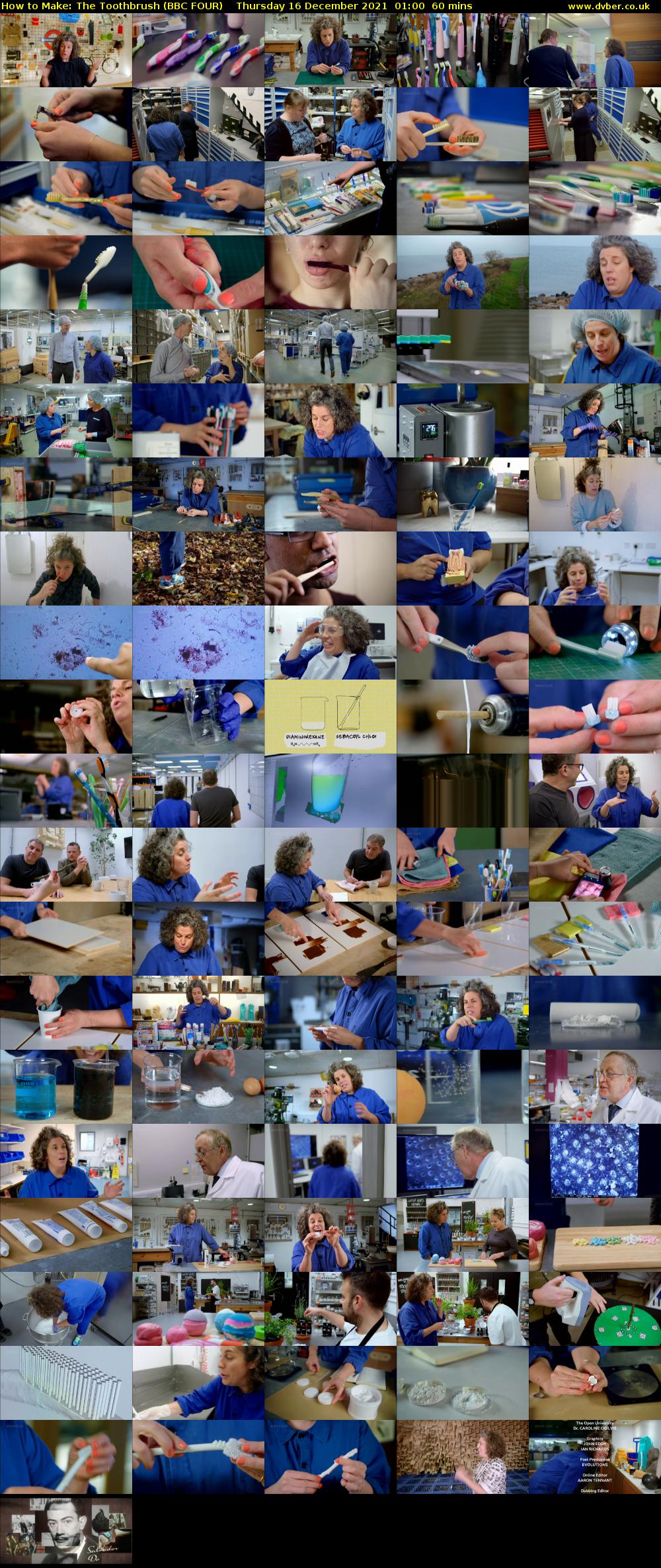 How to Make: The Toothbrush (BBC FOUR) Thursday 16 December 2021 01:00 - 02:00