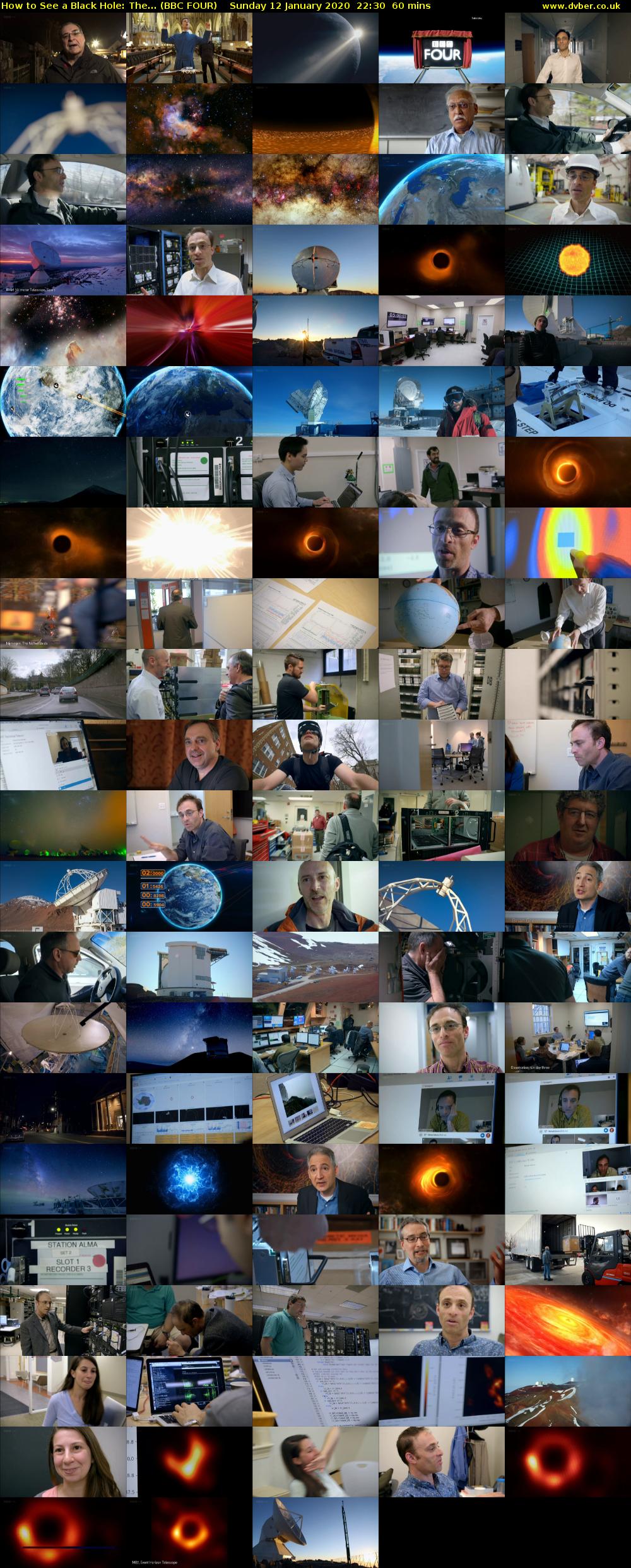How to See a Black Hole: The... (BBC FOUR) Sunday 12 January 2020 22:30 - 23:30