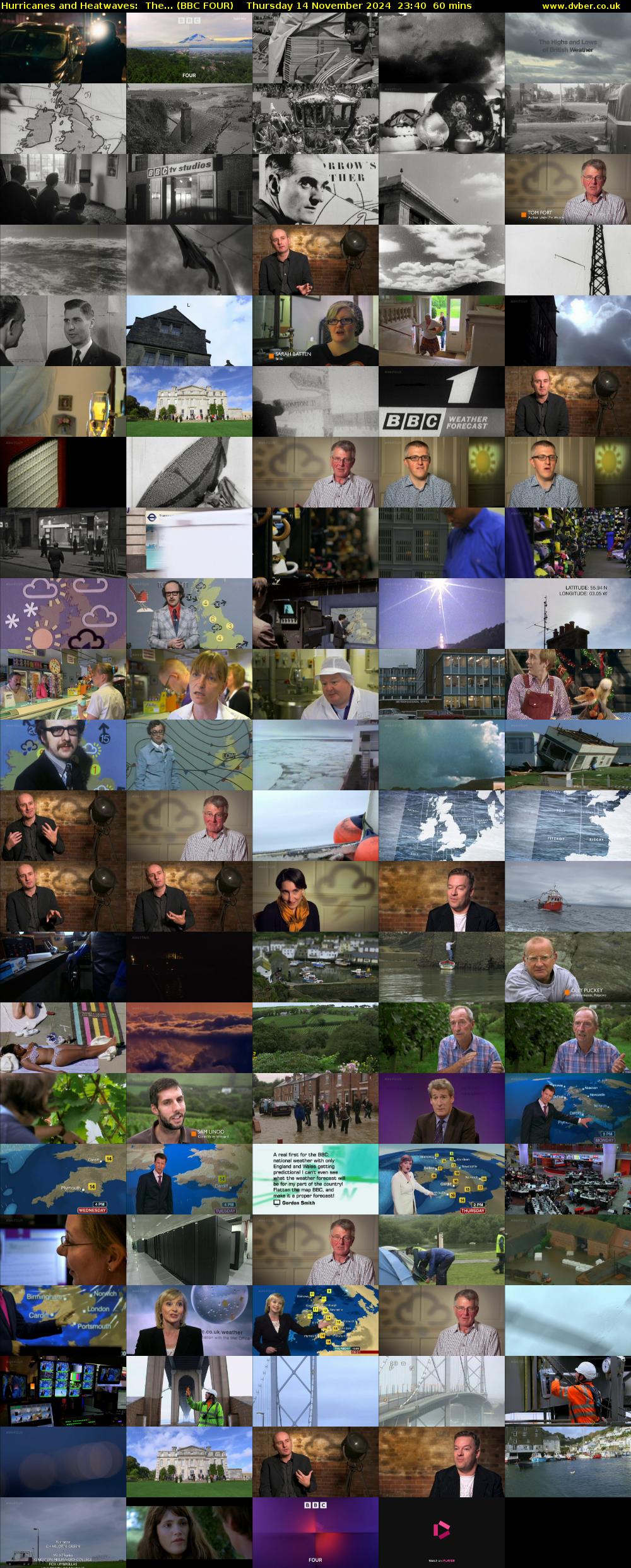 Hurricanes and Heatwaves:  The... (BBC FOUR) Thursday 14 November 2024 23:40 - 00:40