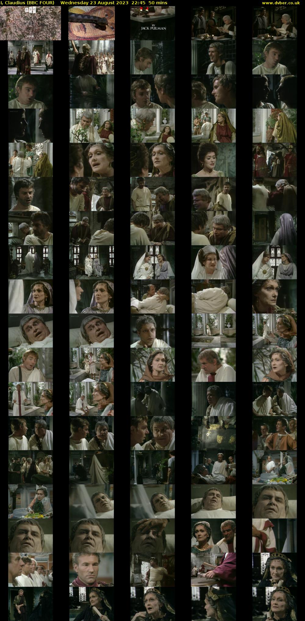 I, Claudius (BBC FOUR) Wednesday 23 August 2023 22:45 - 23:35