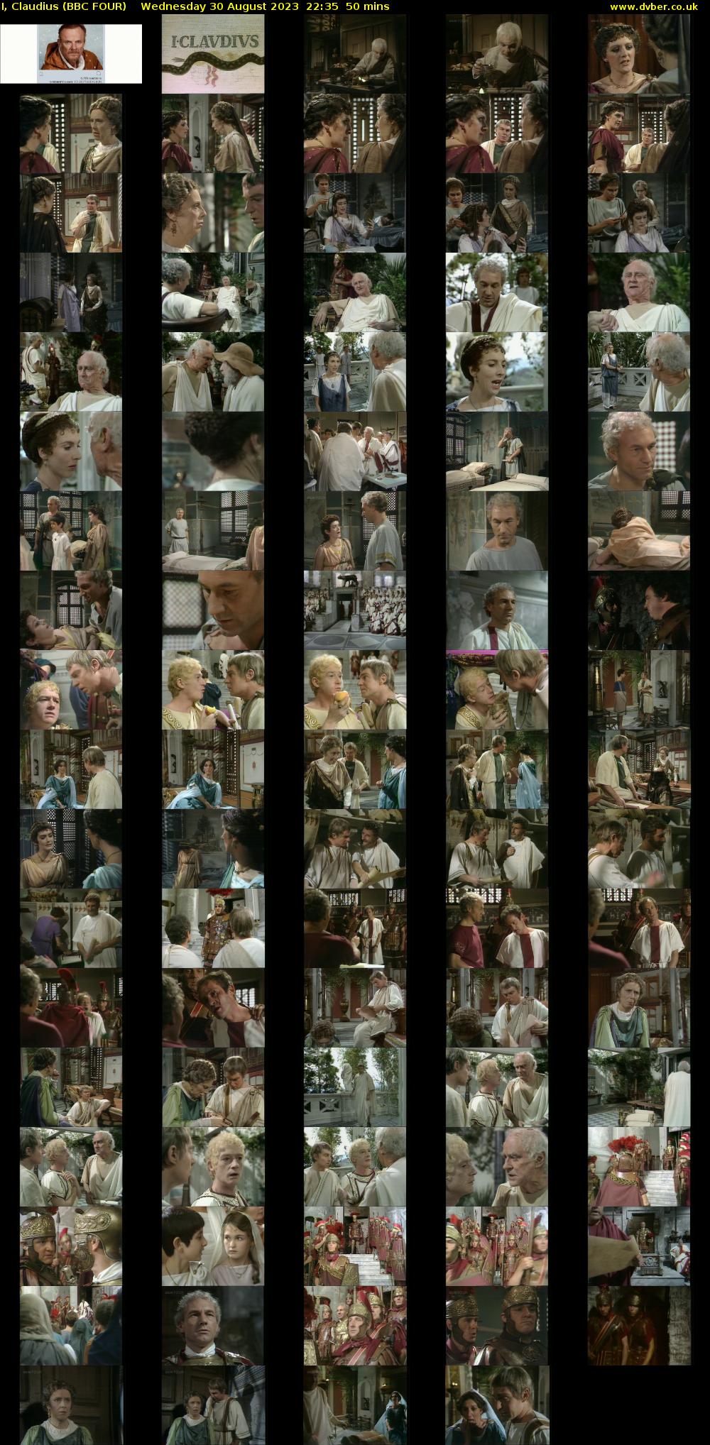 I, Claudius (BBC FOUR) Wednesday 30 August 2023 22:35 - 23:25
