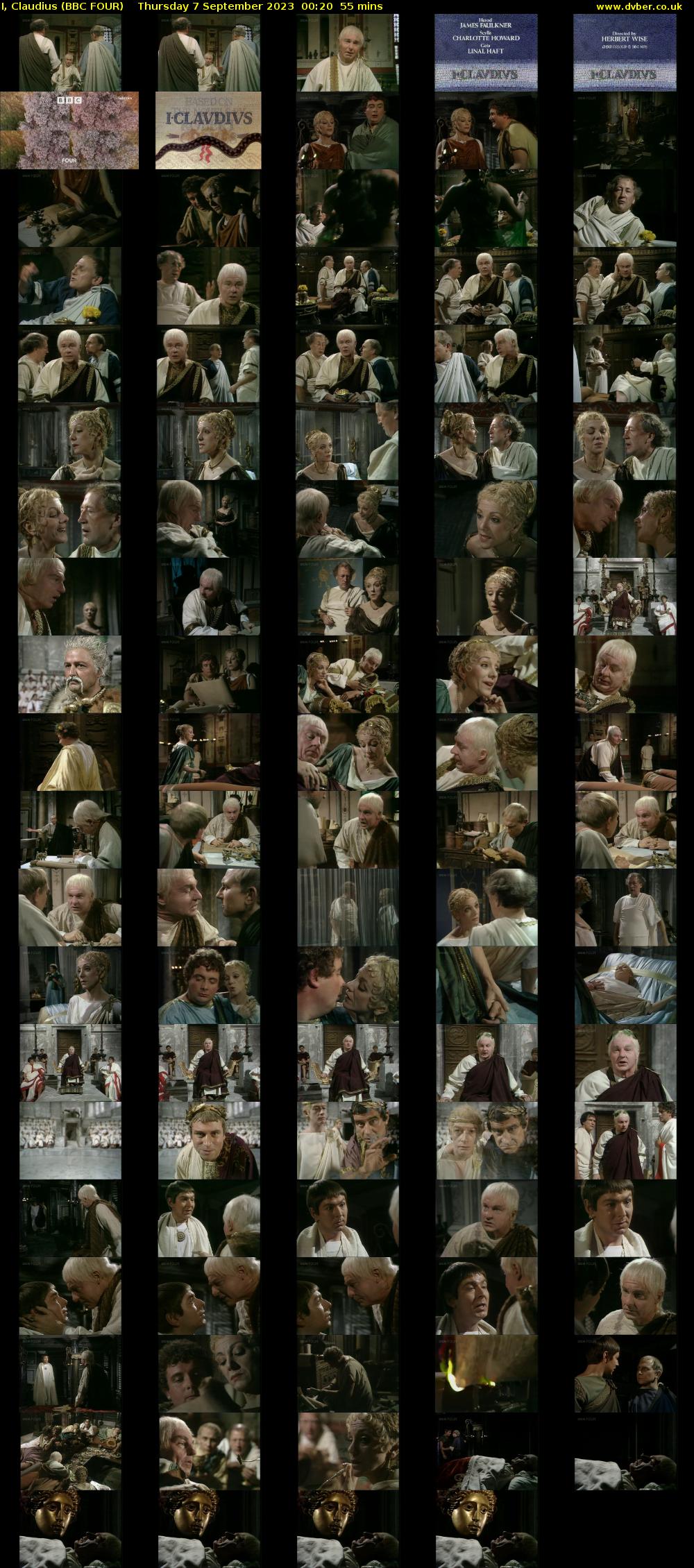 I, Claudius (BBC FOUR) Thursday 7 September 2023 00:20 - 01:15